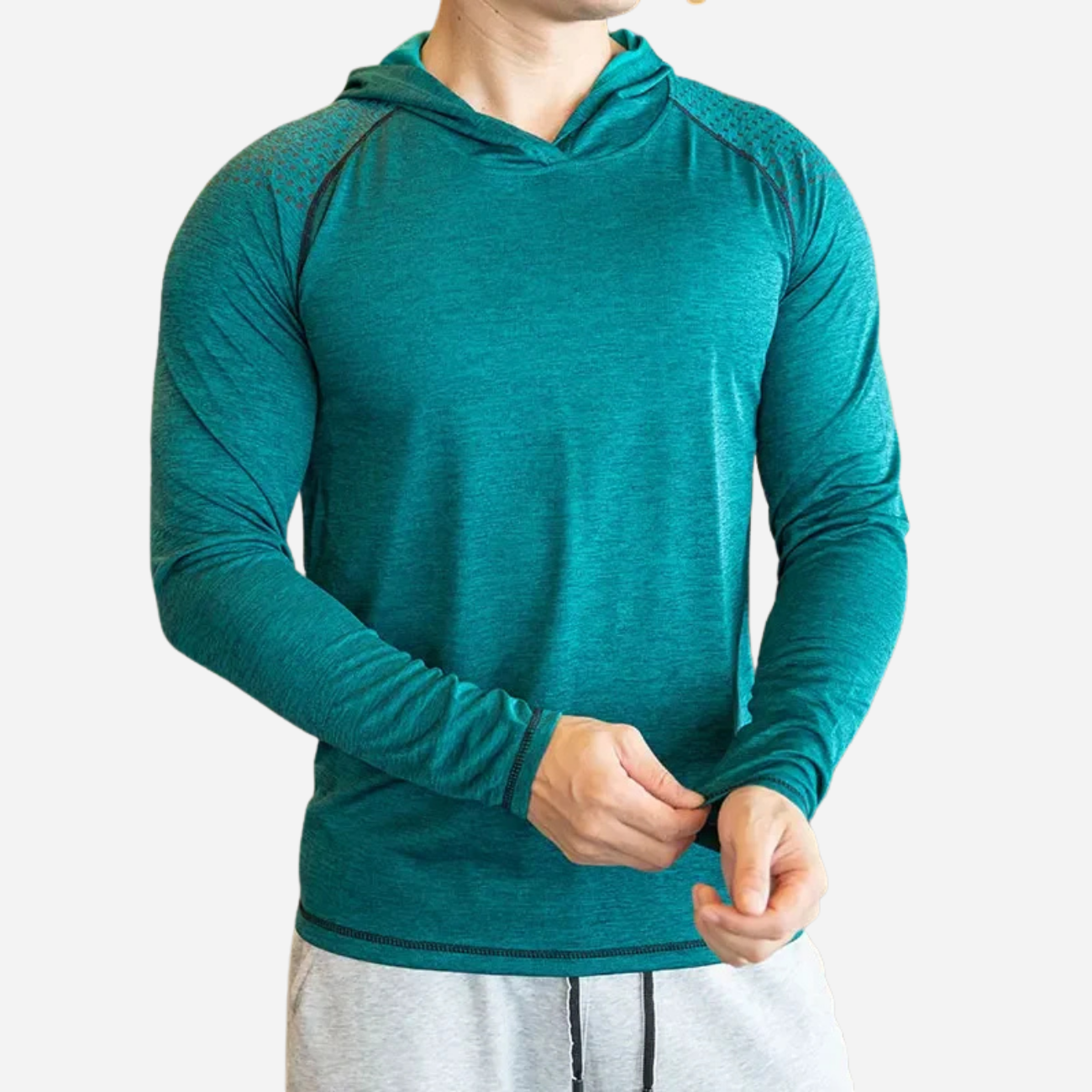 Hoodie Style Elastic T-Shirt