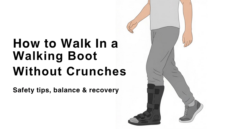 How to Walk In a Walking Boot Without Crutches