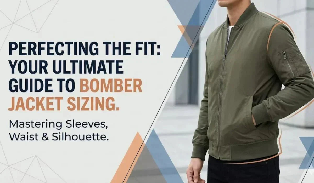 Perfecting the Fit Your Ultimate Guide to Bomber Jacket Sizing - Absanoh Pakistan