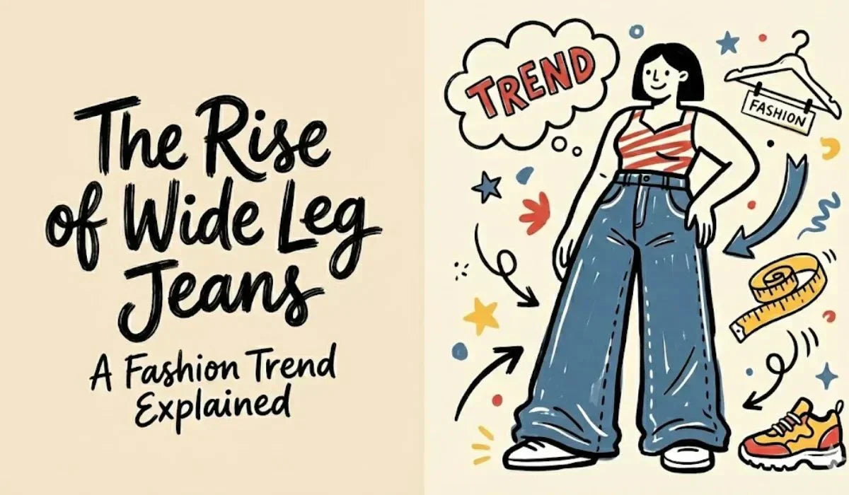 The Rise of Wide Leg Jeans a Fashion Trend Explained - Absanoh Pakistan