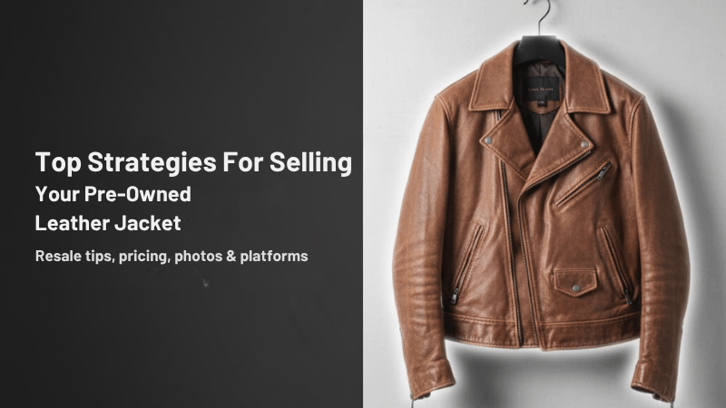 Top Strategies For Selling Your Pre Owned Leather Jacket - Absanoh Pakistan