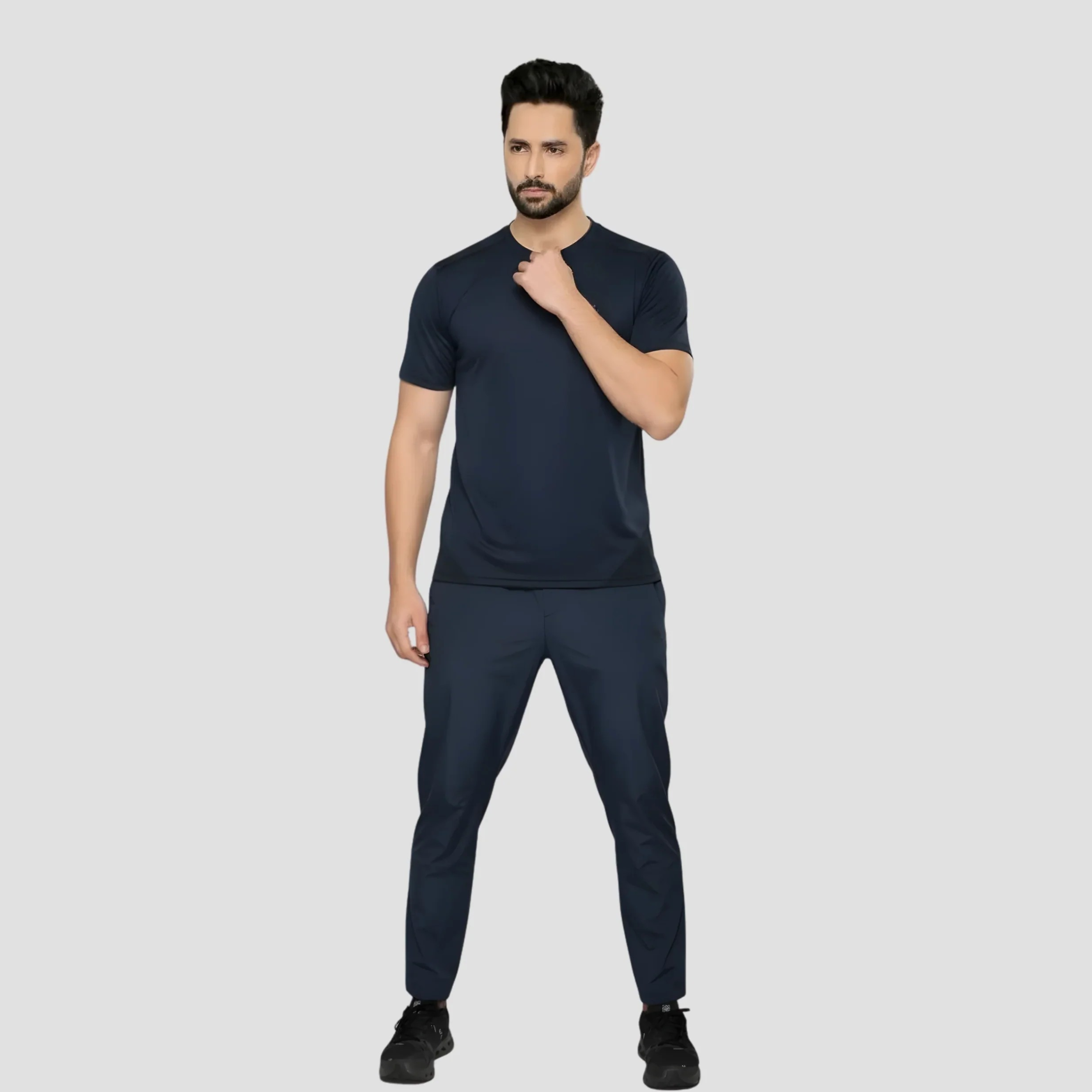 Absanoh Midnight Blue Breathable Stretch Performance Tracksuit