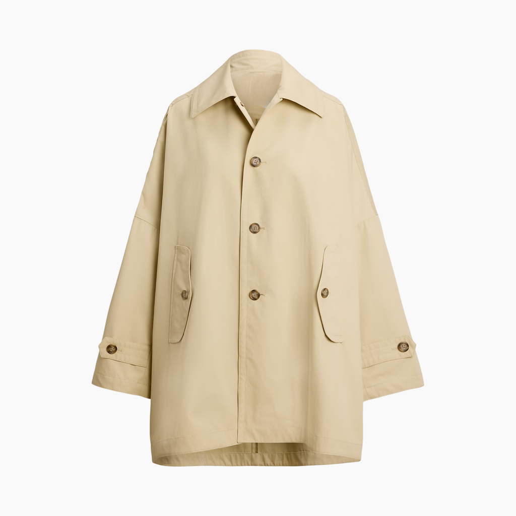 Oversize Cotton Car Coat for Women