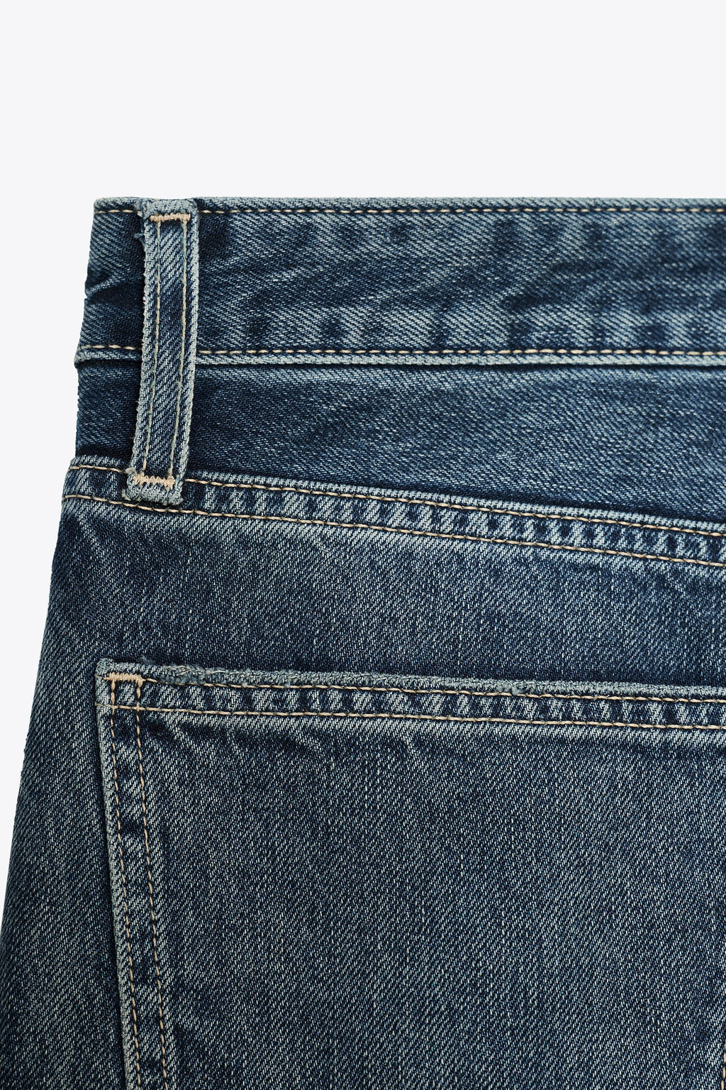 Stylish Women's TRF Low-Rise Wide Leg Jeans - Midnight Blue Denim