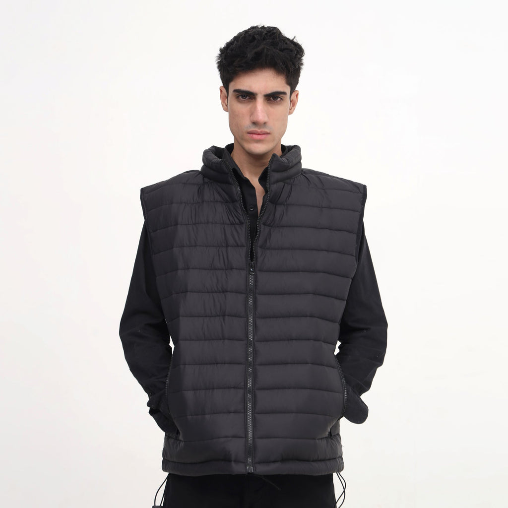Men’s Black Quilted Puffer Vest