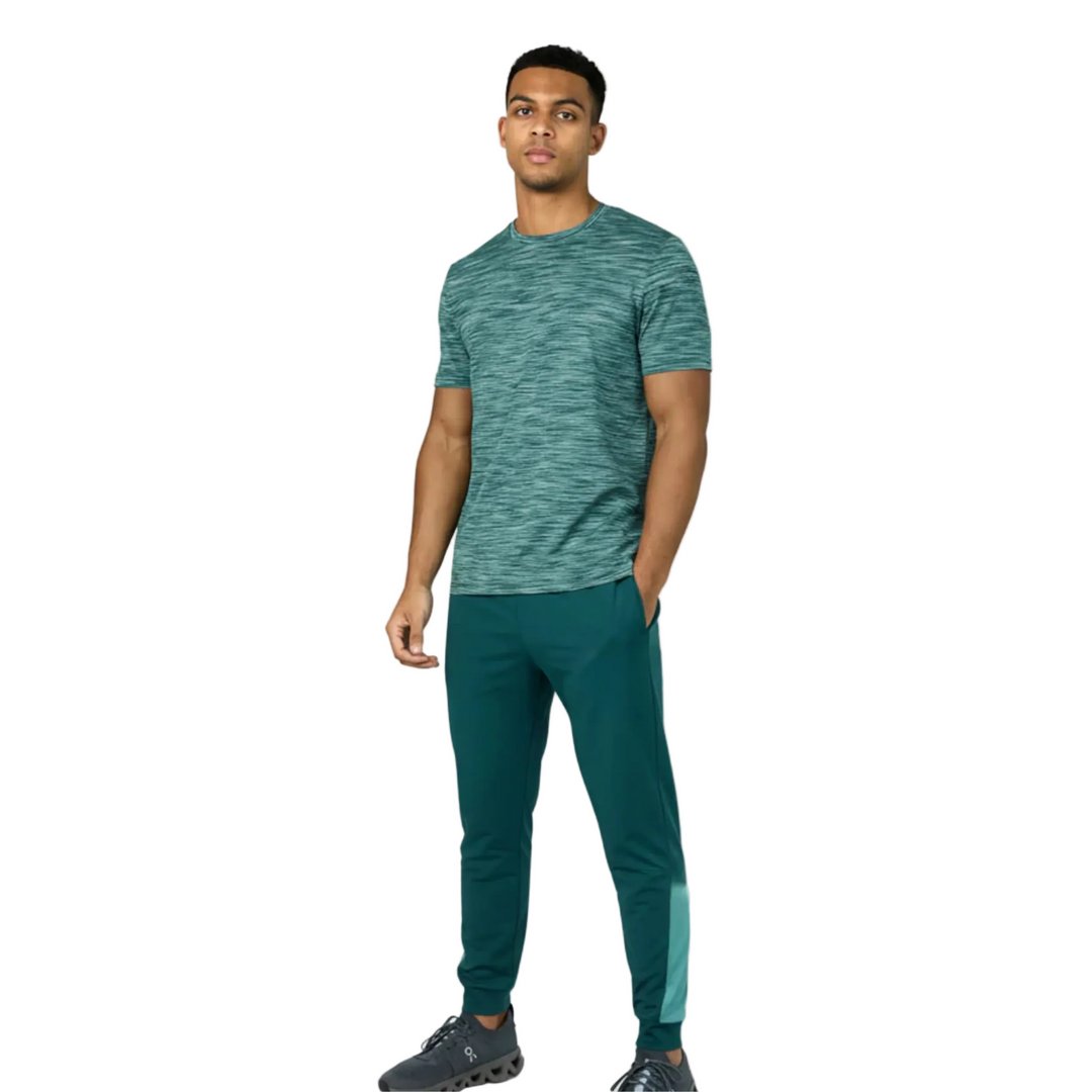 Absanoh Men's Trail 2.0 Reflective Performance Tracksuit in Light Teal