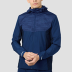 Montirex Men's Trail Windbreaker Navy Blue Weather Resistant Performance Jacket