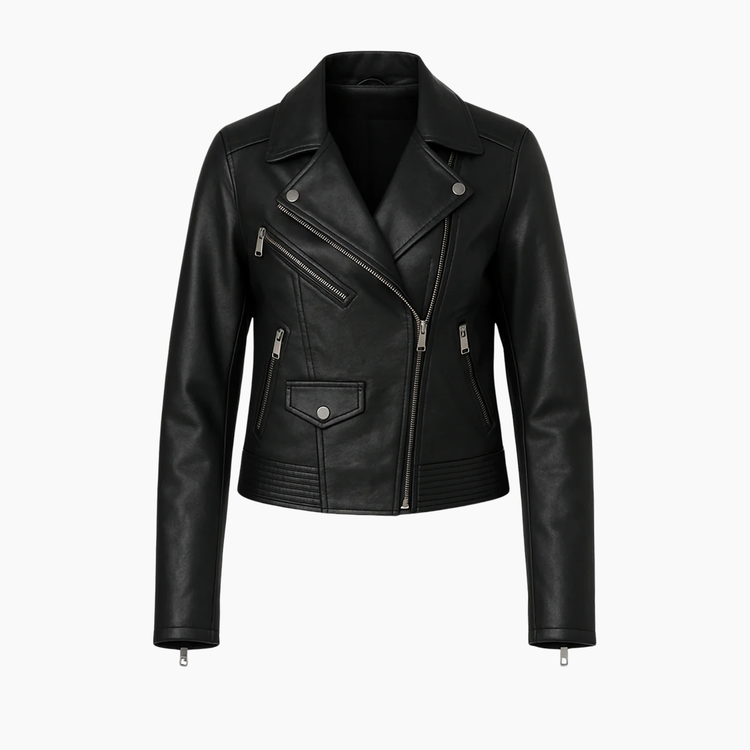 Women Leather Biker Jacket