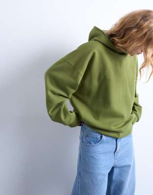 Topshop Ultimate Green Hoodie: Soft, Warm, Relaxed Fit for Cozy Comfort