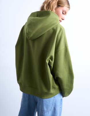 Topshop Ultimate Green Hoodie: Soft, Warm, Relaxed Fit for Cozy Comfort