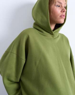 Topshop Ultimate Green Hoodie: Soft, Warm, Relaxed Fit for Cozy Comfort
