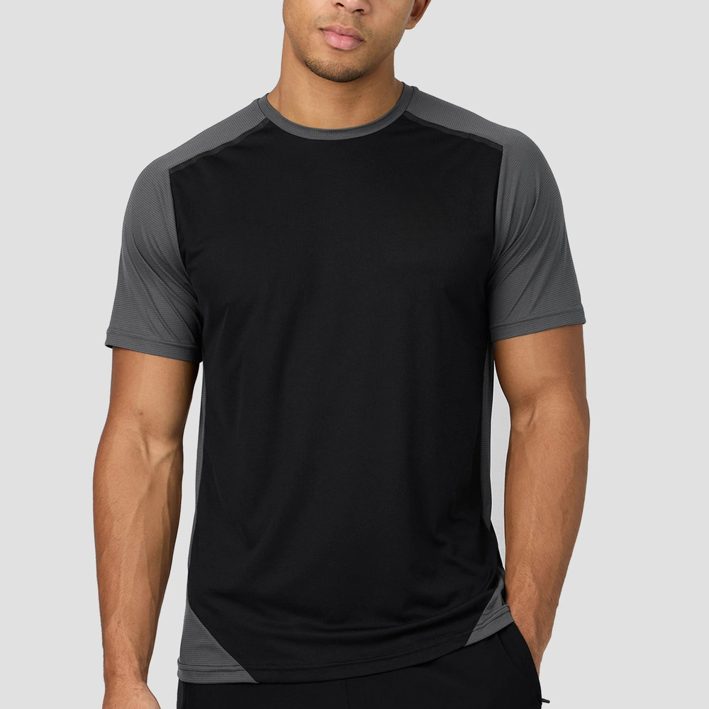 Absanoh Breathable Stretch Summer Training Tracksuit Black Asphalt