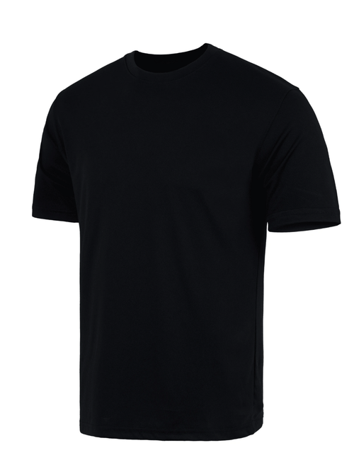 5 - Pack Black Men Summer Cotton Shirt - Super Soft Plain Tees - Absanoh Pakistan