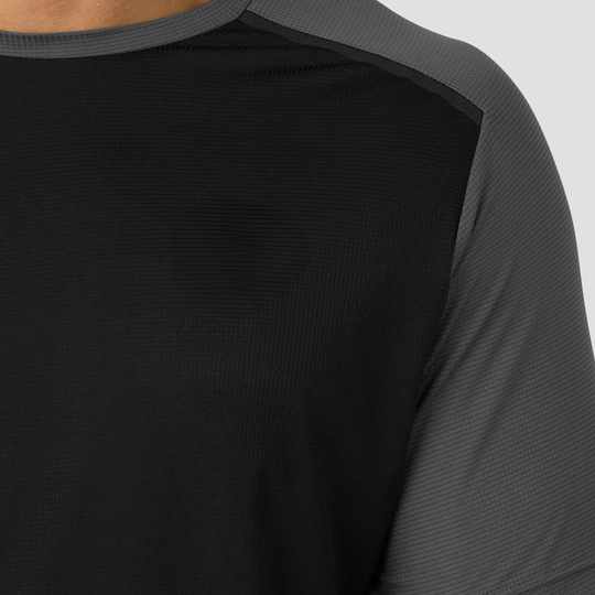 Absanoh Breathable Stretch Summer Training Tracksuit Black Asphalt