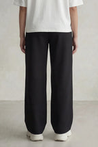 Everyday Relaxed Straight Trousers – Black