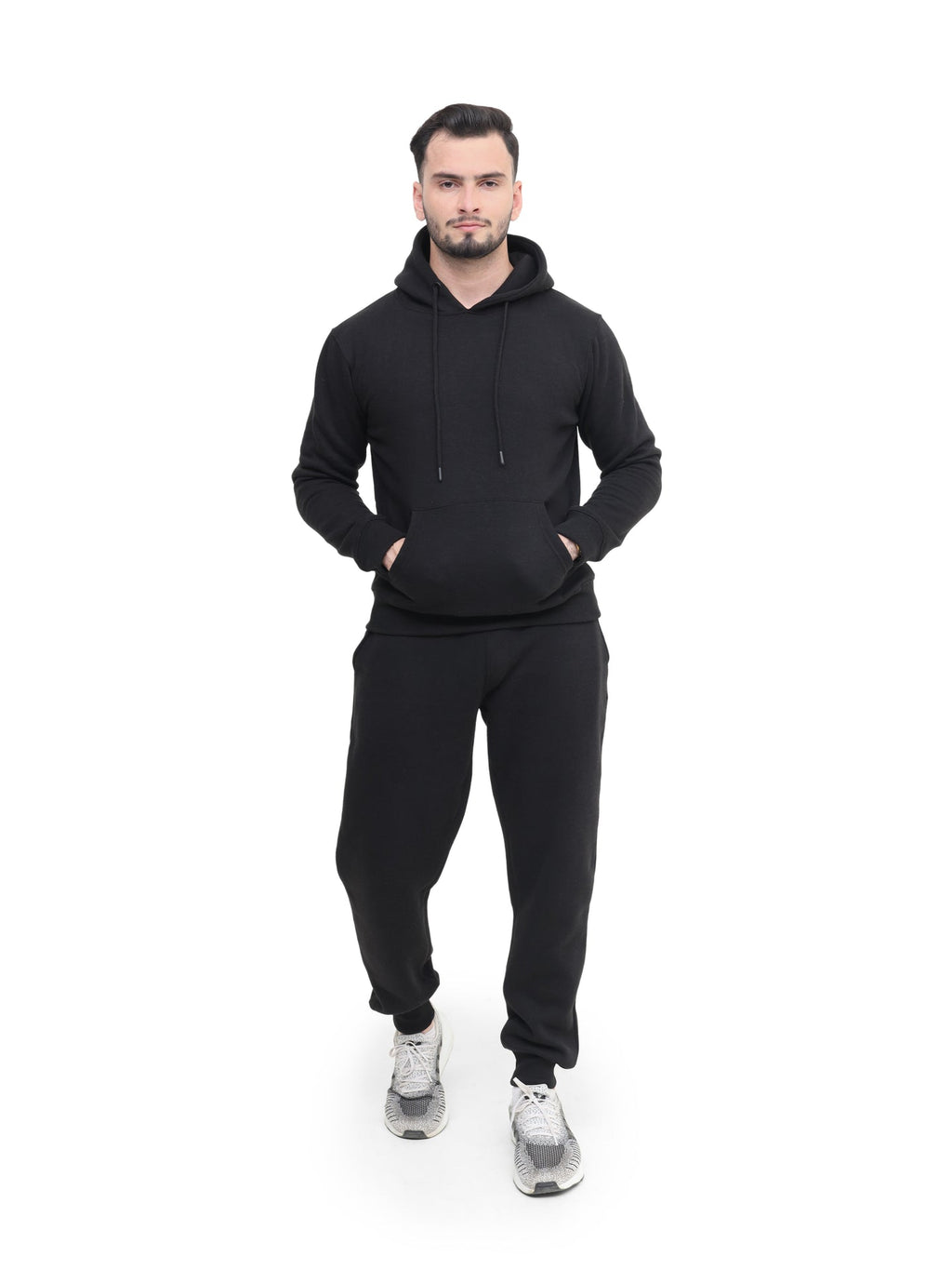 Mens Tracksuit Set, Fleece Pullover Hoodie and Jogger 2Pc Set