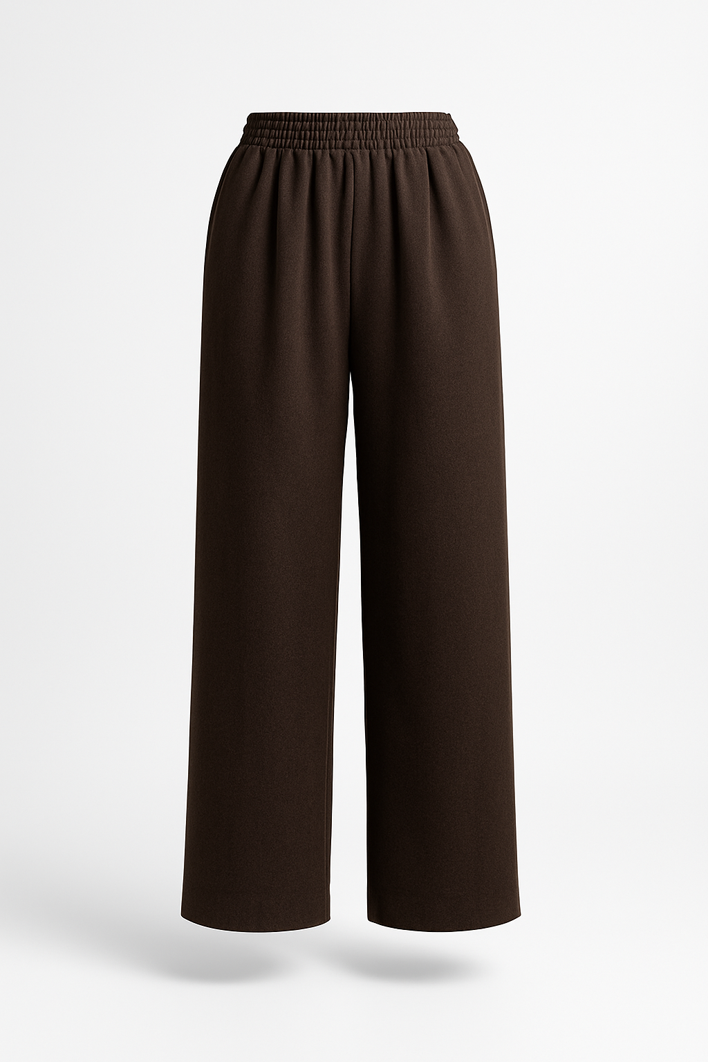 Brown Corduroy Wide Leg Cropped Trousers