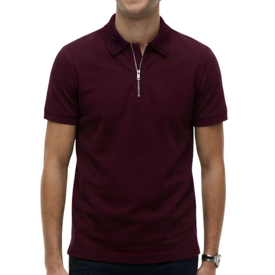 Signature Zip Polo Shirt