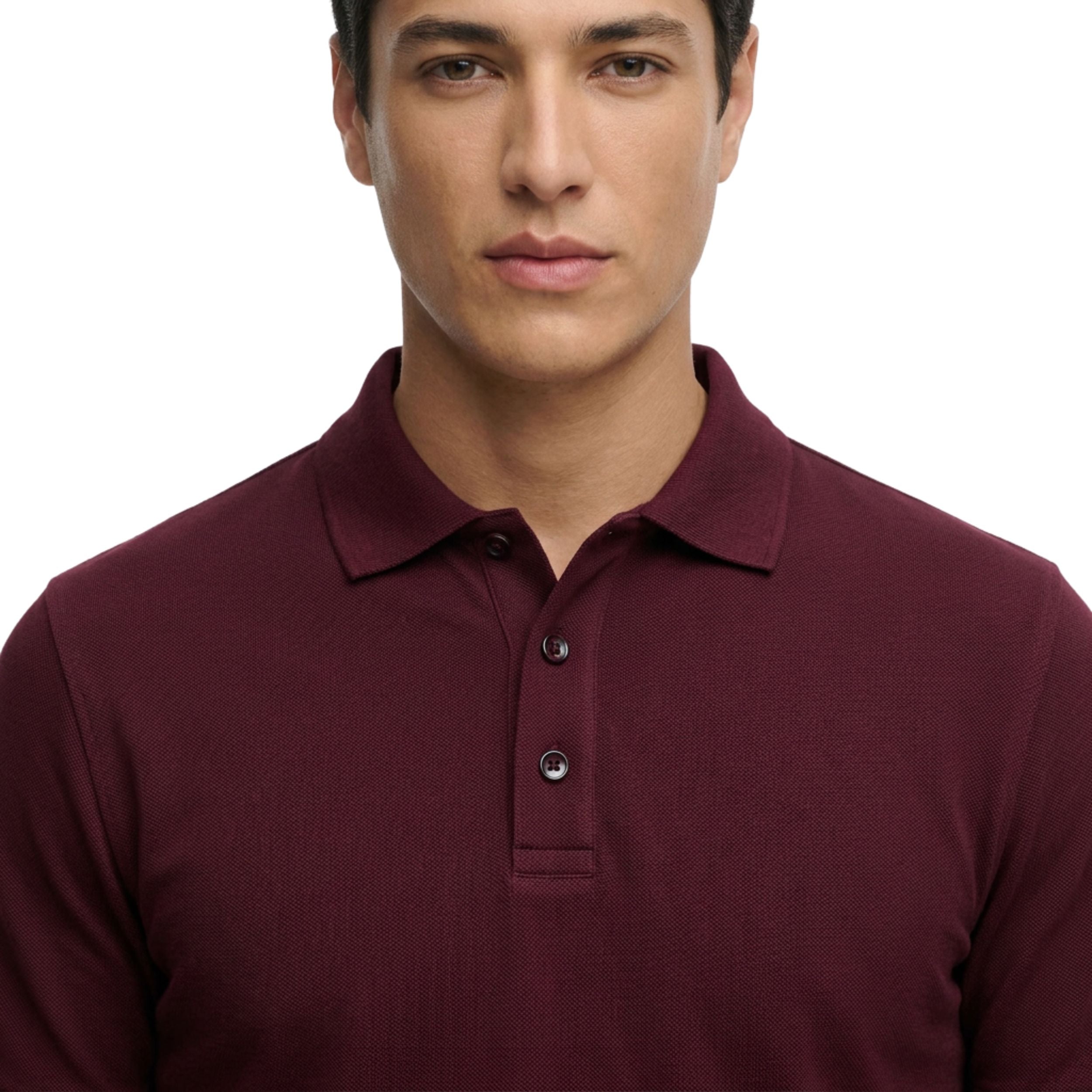Classic Maroo Button Polo Shirt