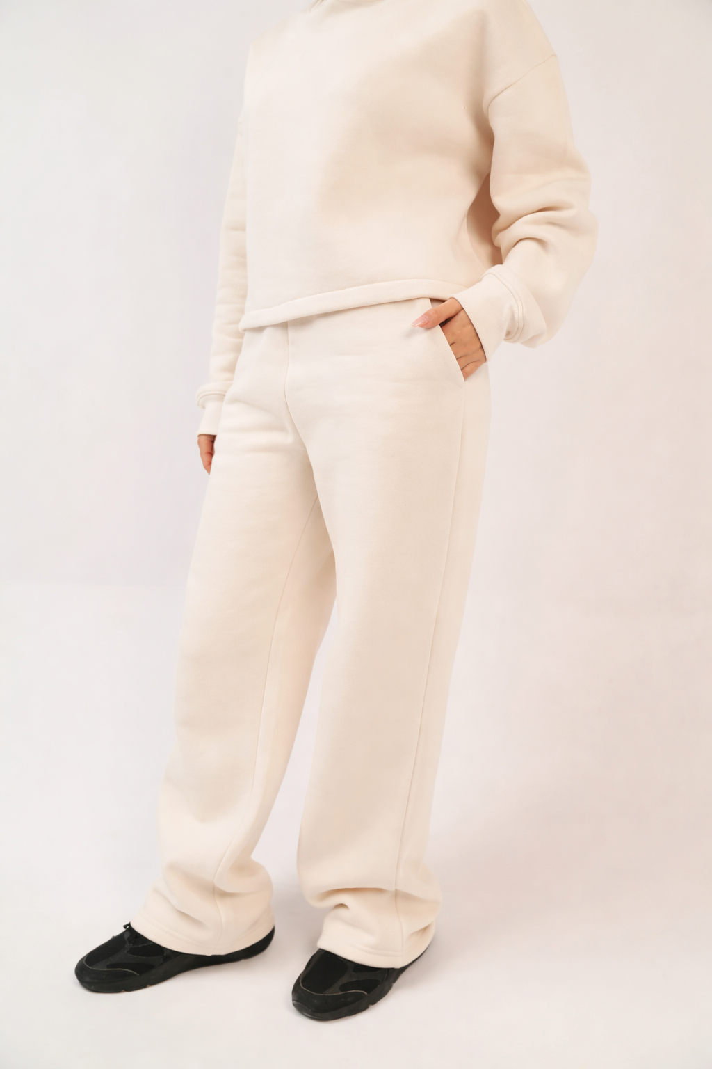 Winter Soft Fleece Straight Trousers
