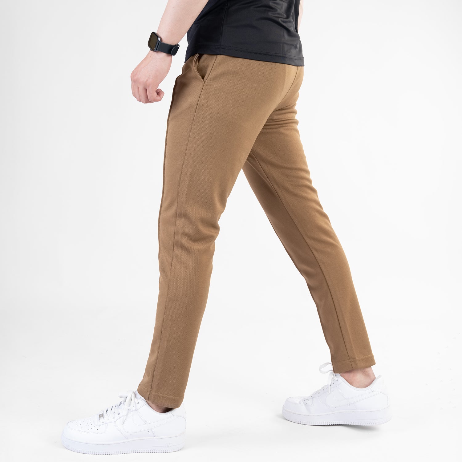 Premium Fitted Front Stitch Pants (Mustard)