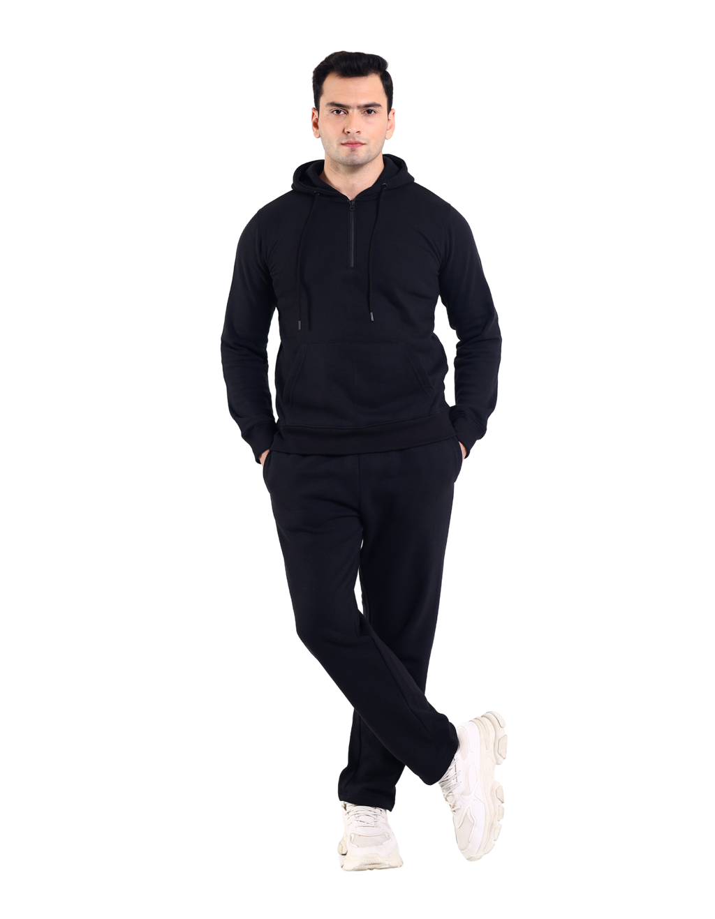Men Quarter Zip Tracksuit