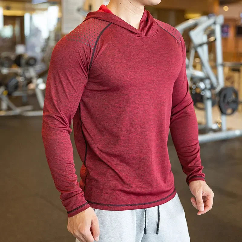 Hoodie Style Elastic T-Shirt
