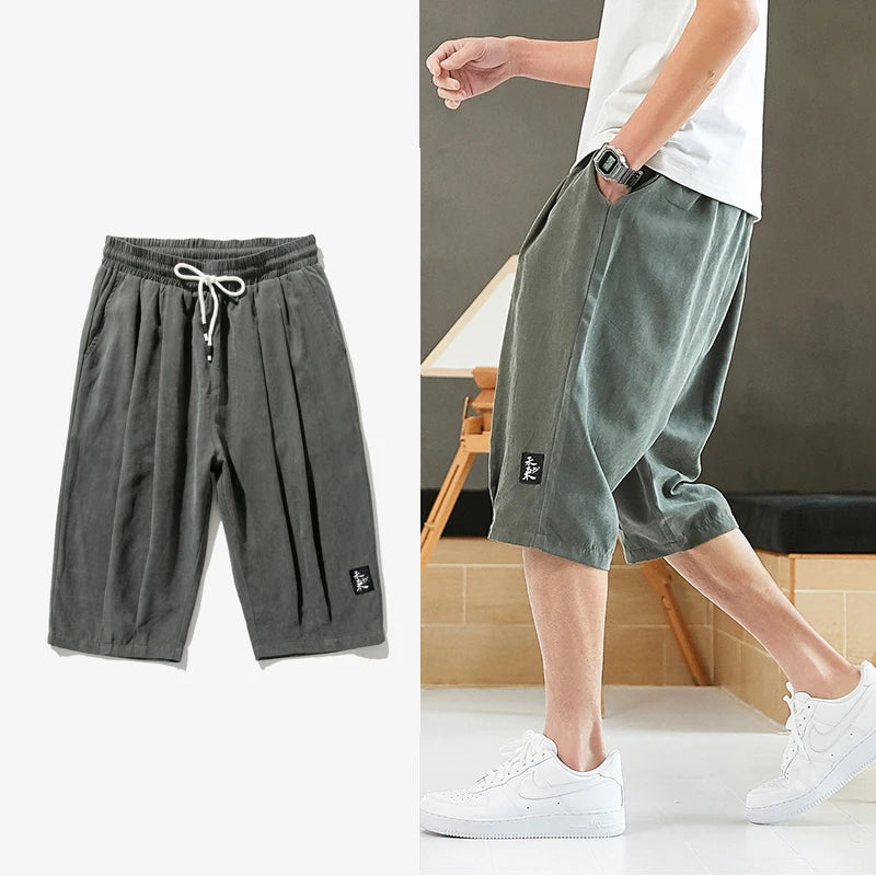 Calf Length Plus Size Baggy Pants
