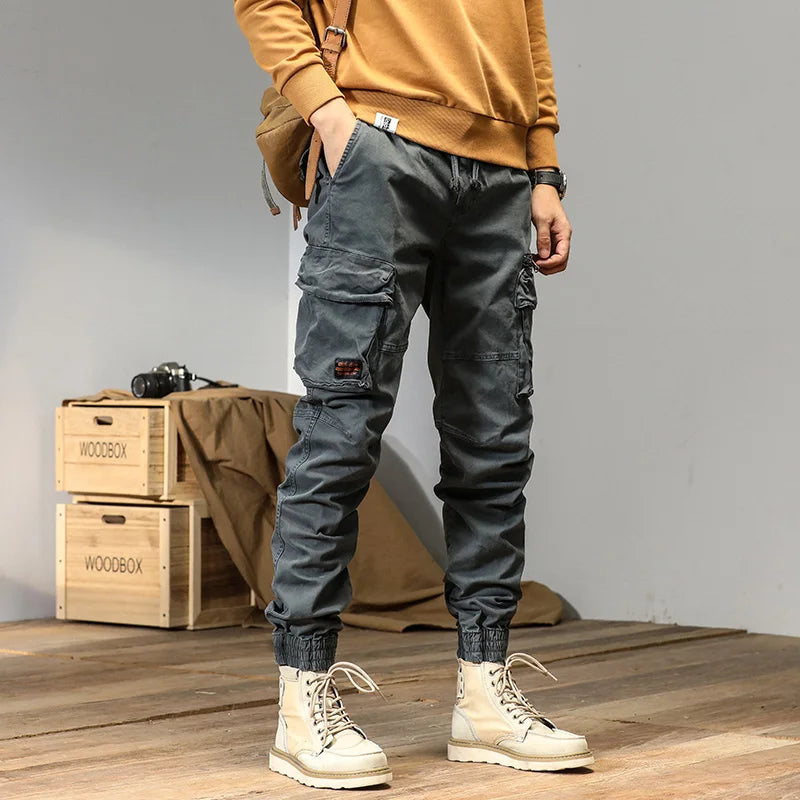 Tactical Track Black Pants Men