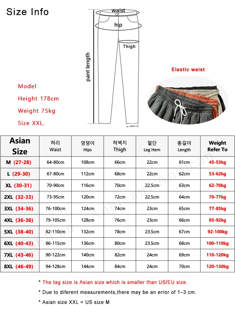 Calf Length Plus Size Baggy Pants