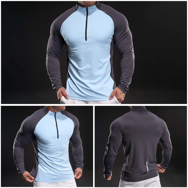 Half-Zip Compression T-Shirt