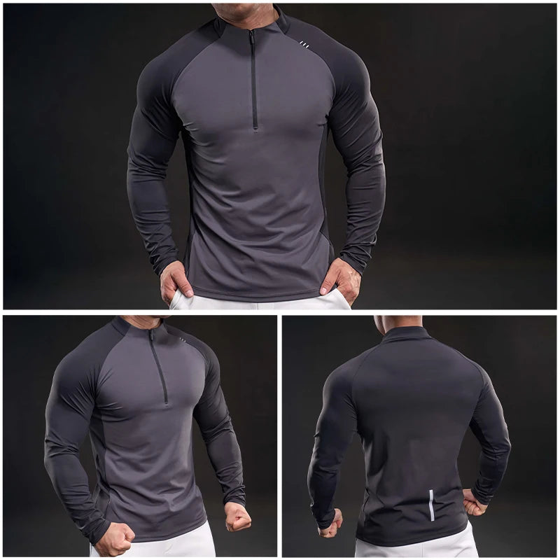 Half-Zip Compression T-Shirt