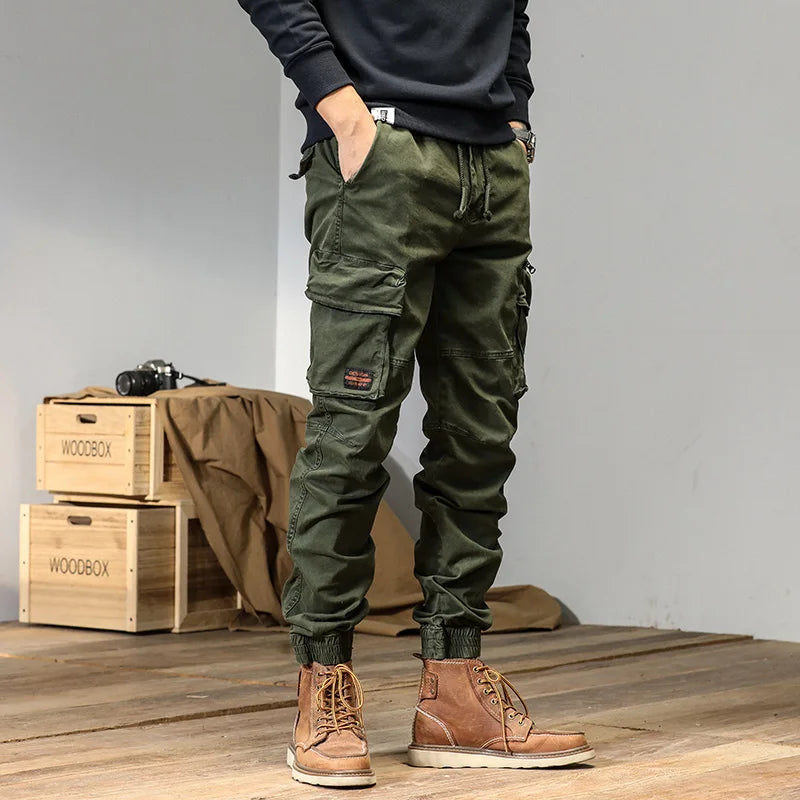 Tactical Track Black Pants Men