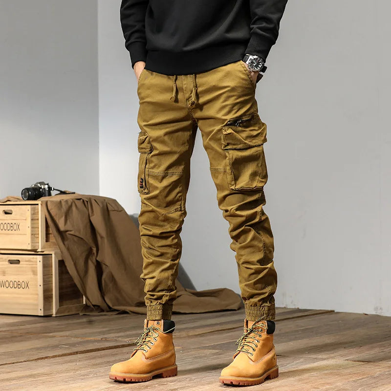 Tactical Track Black Pants Men