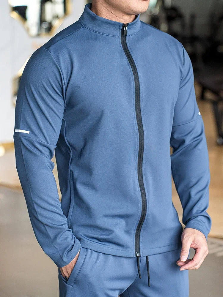 Full Zip Jogging Workout Sweatshirt
