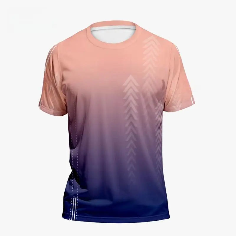 3D Gradient Short Sleeve T-Shirt