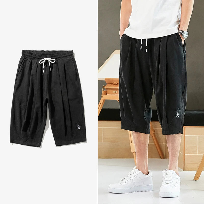Calf Length Plus Size Baggy Pants