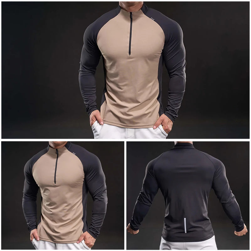 Half-Zip Compression T-Shirt