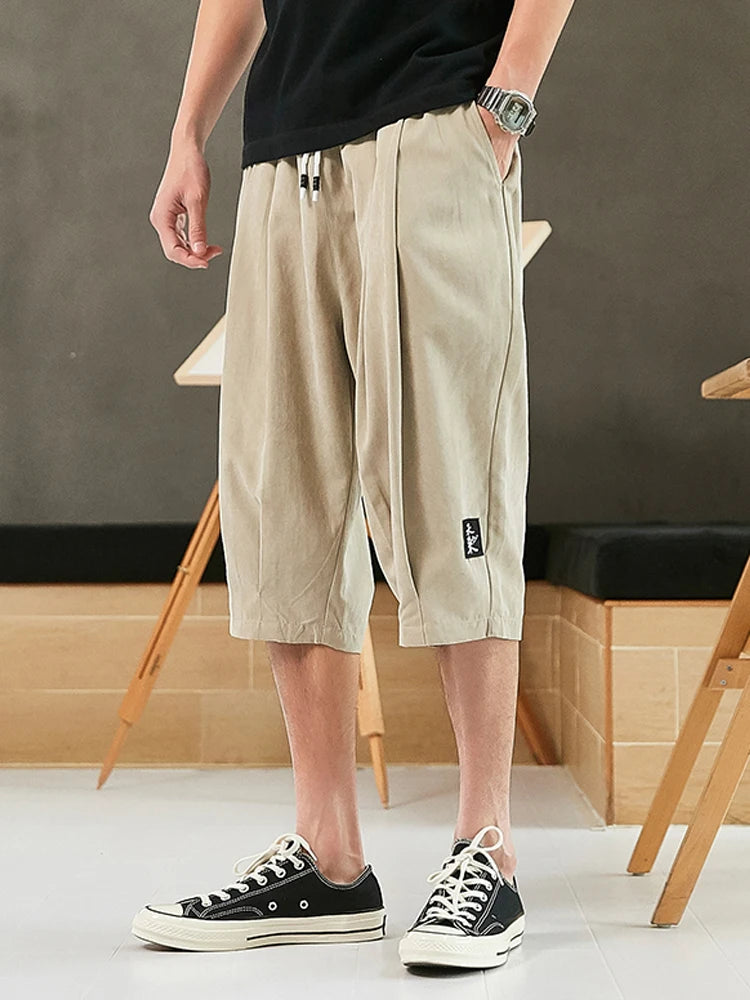 Calf Length Plus Size Baggy Pants