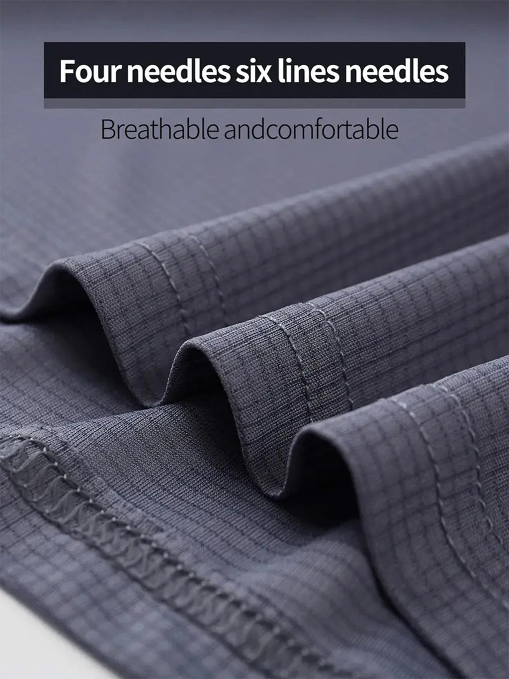 7 Pcs Gray Ultralight Men Quick Dry Breathable Shirt