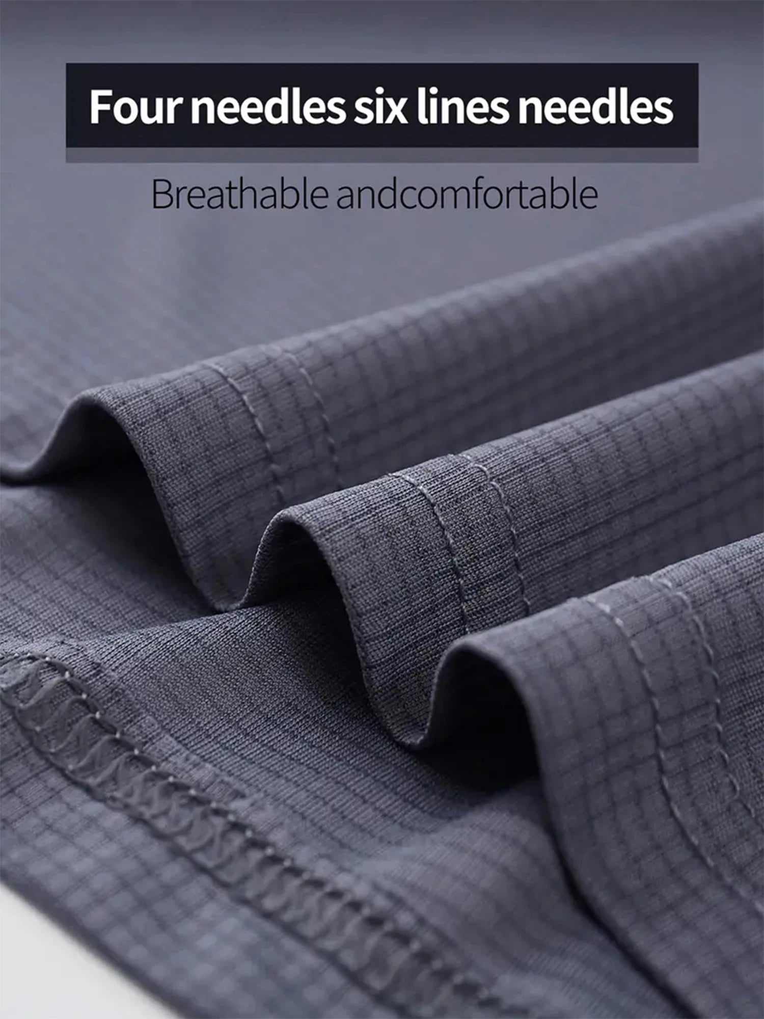 7 Pcs Gray Ultralight Men Quick Dry Breathable Shirt