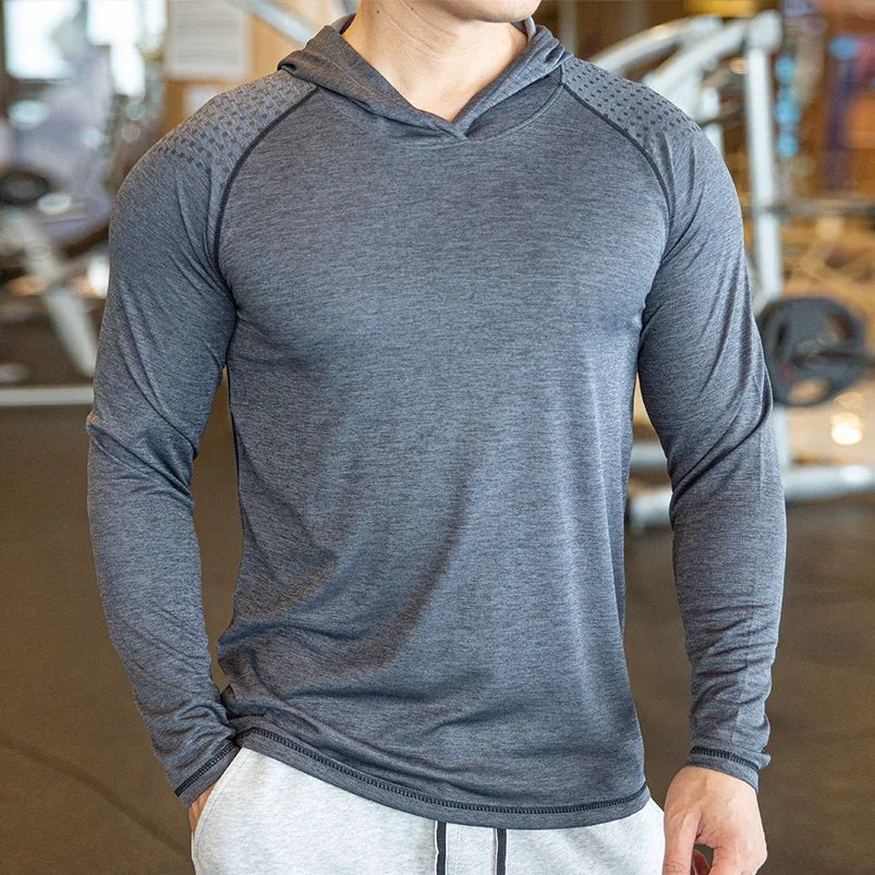 Hoodie Style Elastic T-Shirt