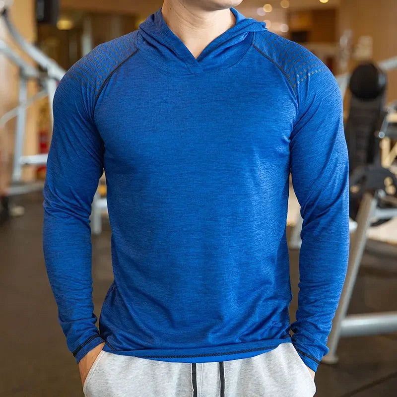 Hoodie Style Elastic T-Shirt