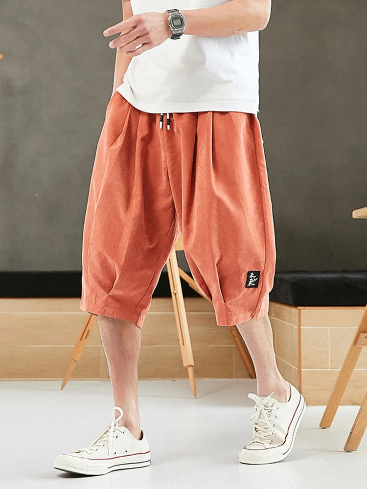 Calf Length Plus Size Baggy Pants