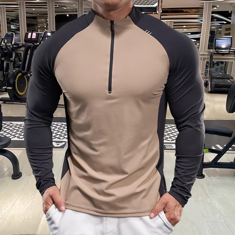 Half-Zip Compression T-Shirt