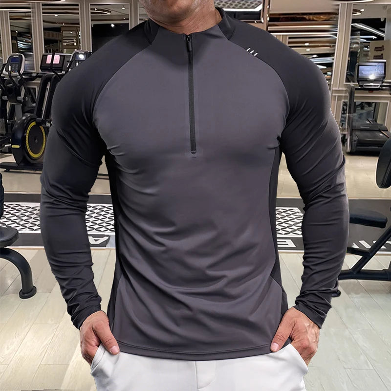 Half-Zip Compression T-Shirt