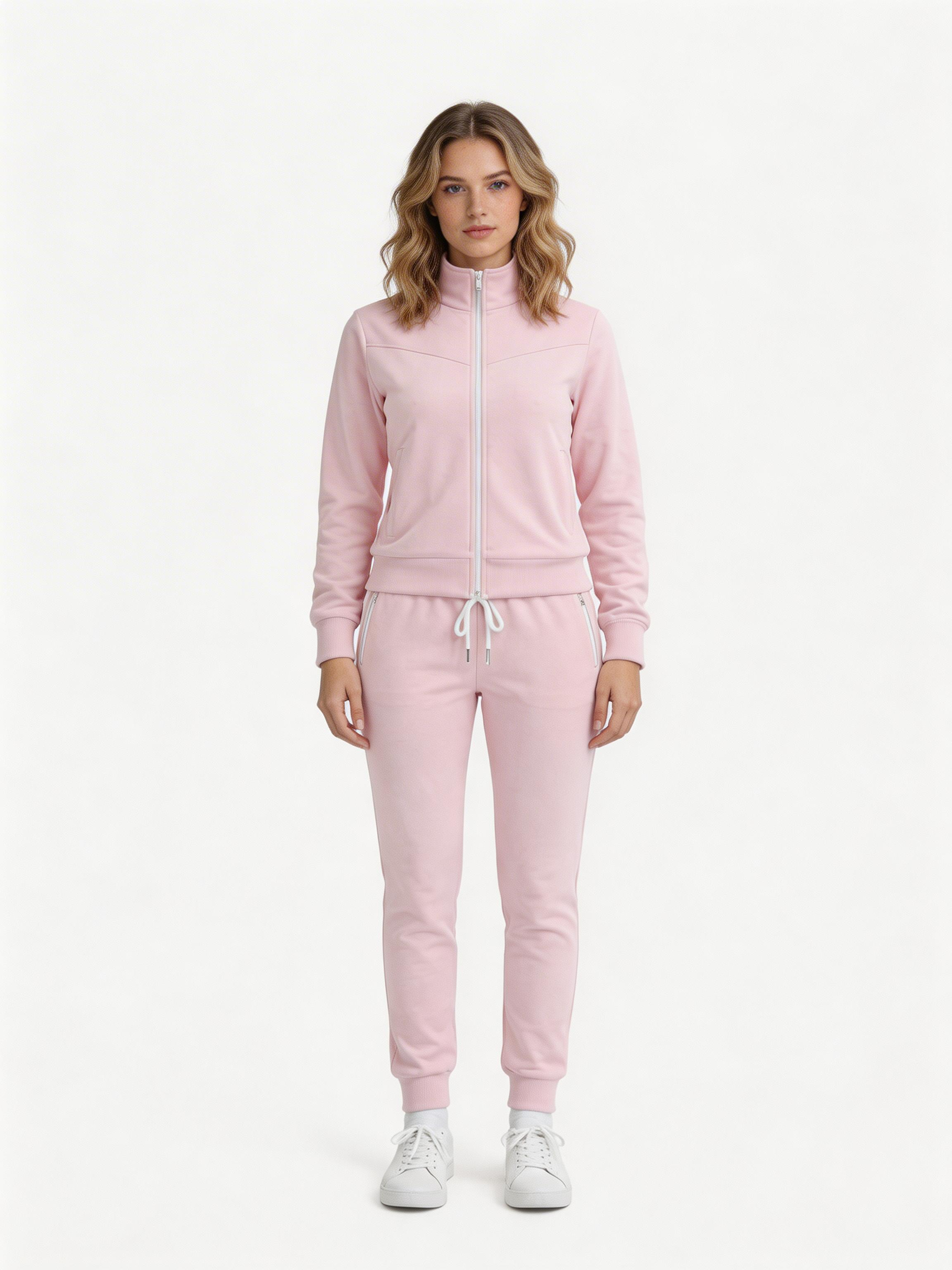 Blush Pink Premium Interlock Tracksuit