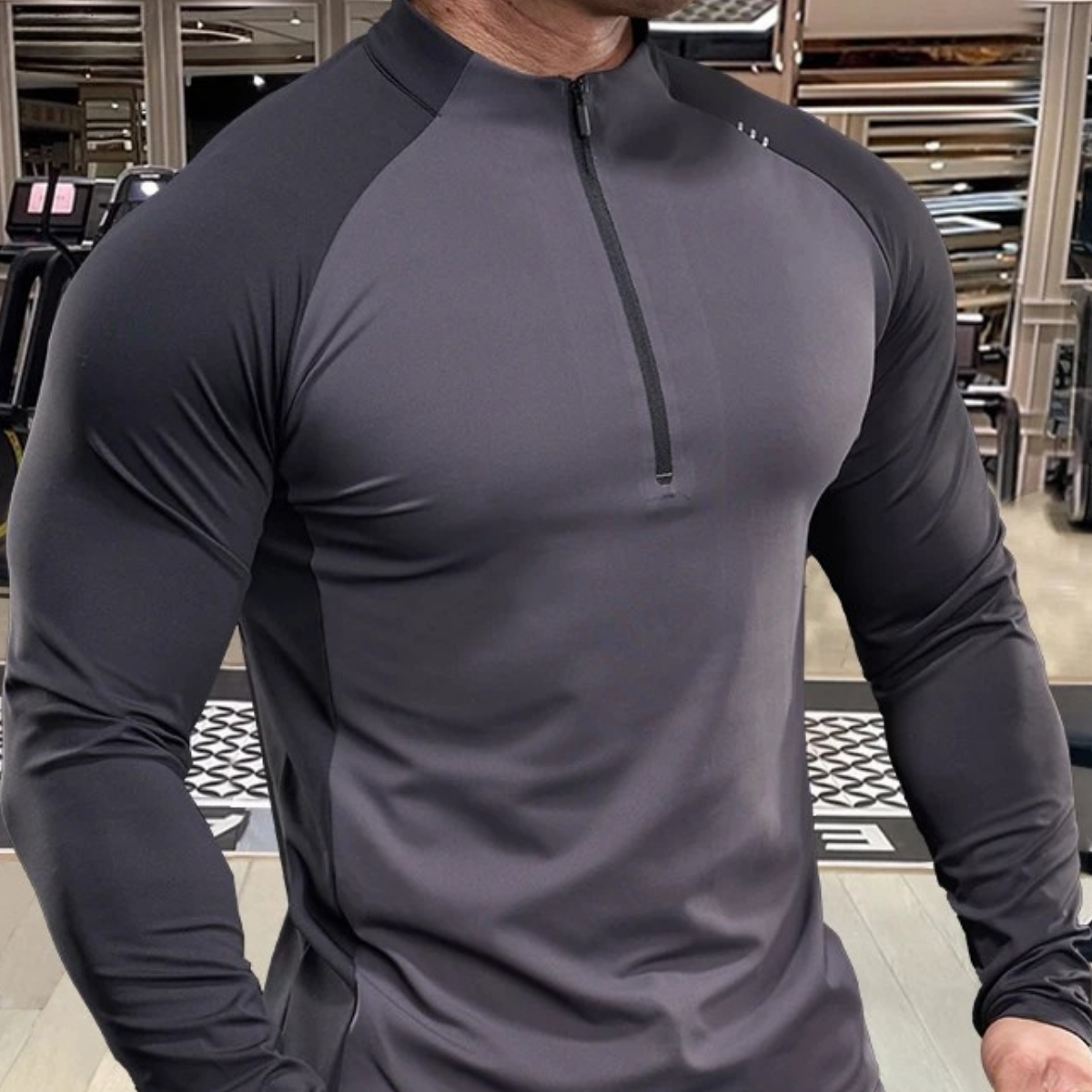 Half-Zip Compression T-Shirt