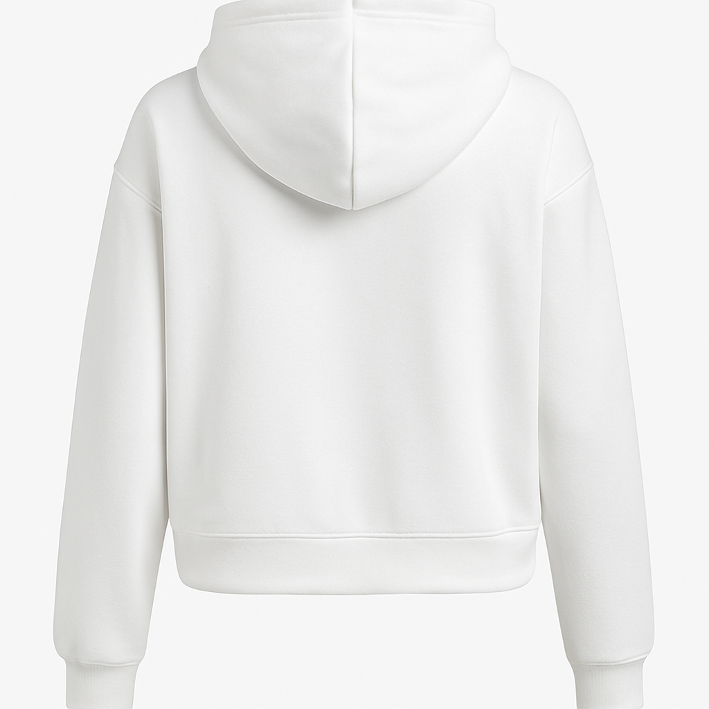 Women Loose Open Front Drawstring Zip Hoodie