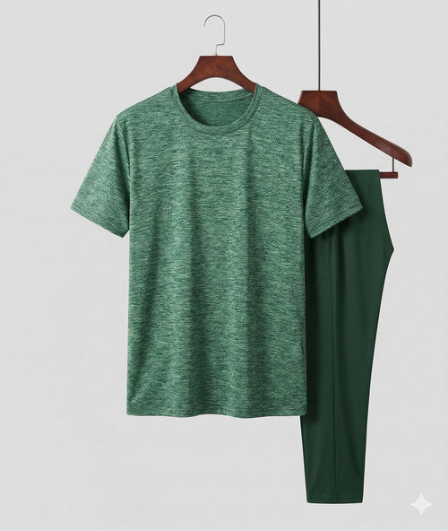 Absanoh Men's Trail 2.0 Reflective Performance Tracksuit in Light Teal